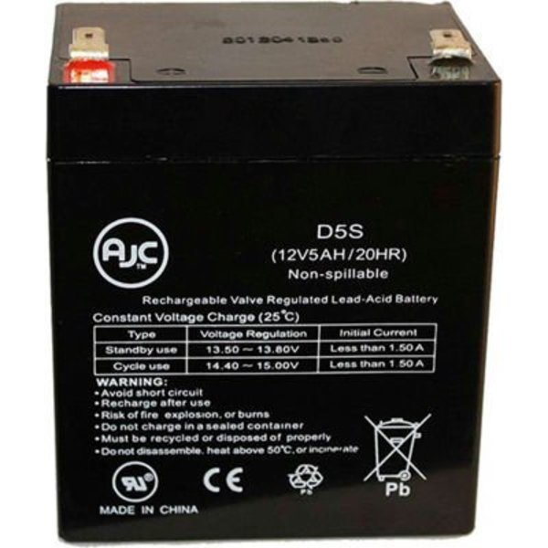 Battery Clerk AJC®  HKbil 6FM5.0 12V 5Ah Sealed Lead Acid Battery AJC-D5S-A-1-158128